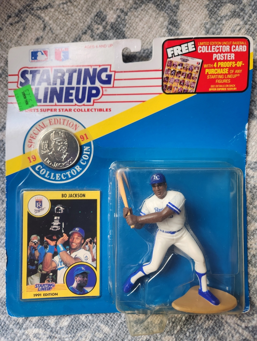 Starting Lineup Bo Jackson Kansas City Royals Figure - Blue & White